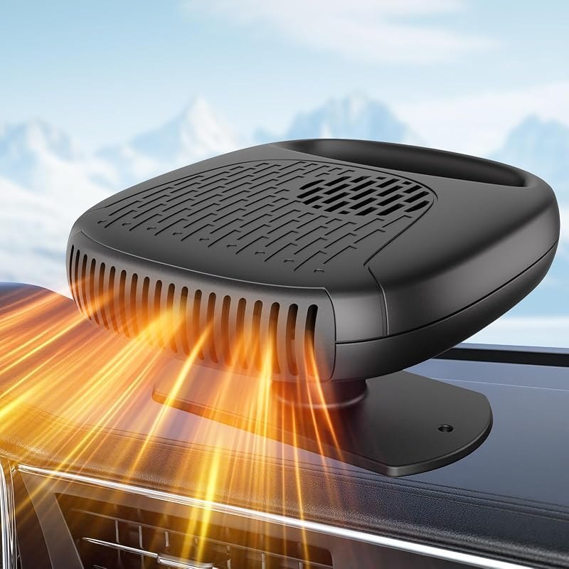 12v Portable Car Heater, Fast Heating Car Windshield Defroster & Defogger — Car Window Defroster for car window