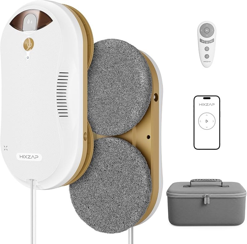 X6 Pro Window Cleaning Robot Dual-Spray for High Windows, Inside/Outside