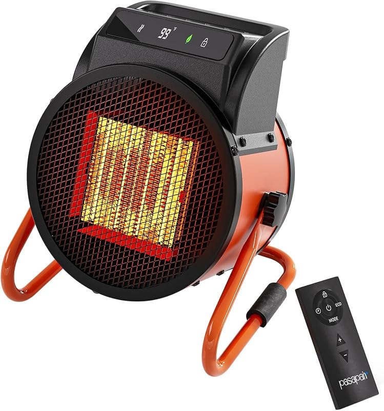Pasapair Greenhouse Heater with Remote, 1500W Fast Heating for Grow Tent