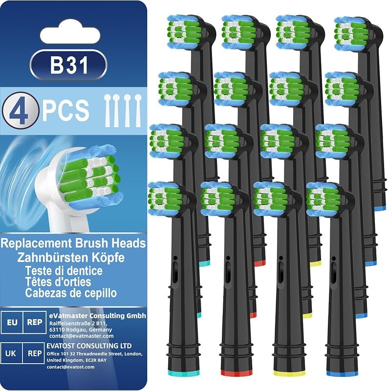 Replacement Toothbrush Heads Compatible with Oral B Braun, 16 Pcs Electric Toothbrush Heads Brush Heads Compatible