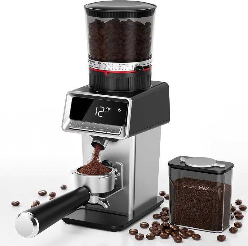 AAOBOSI Conical Burr Grinder for Espresso, 40 Settings, Quiet, Anti-Static — burr grinder for home coffee maker