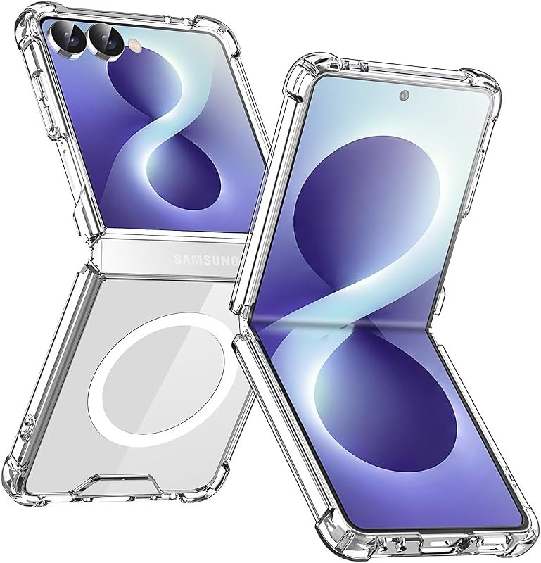 Clear MagSafe Shockproof PC Case for Samsung Galaxy Z Flip 8 5G 2026 — Galaxy Z Flip 8 battery for galaxy flip battery