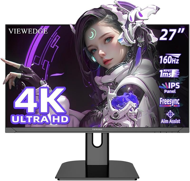 Viewedge 27 inch 4K 160Hz Computer Monitor 1ms UHD 2160p IPS Gaming Monitor — 31.5 inch 4K 160Hz monitor for inch