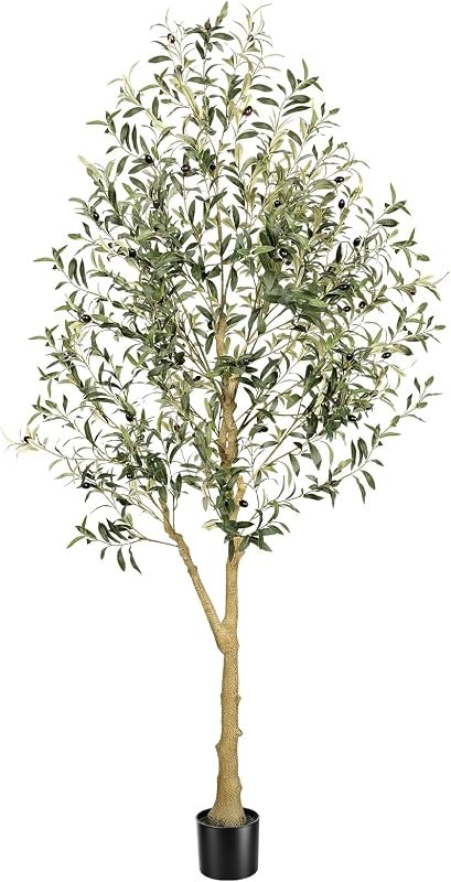 FEELEAD Faux Olive Tree 6FT with UV Resistant for Outdoor Patio Decor — artificial olive tree 6 feet for artificial