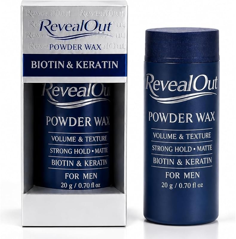 Hair Powder for Men, Hair Texture Powder & Powder Wax with Biotin and Keratin, Strong Hold Matte Finish Styling Powder
