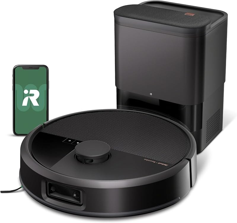 Roomba Max 715 Pet Robot Vacuum, 30,000Pa Suction, Dual Rubber Anti-Tangle Brushes & Side Brush, 90 Days
