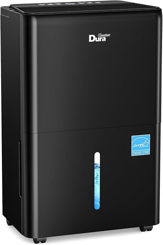 DuraComfort 119 Pints Max Dehumidifier with Built-in Pump, 50 Pint DOE for Basement & Home, 16.4 Ft Pump Drain, 3