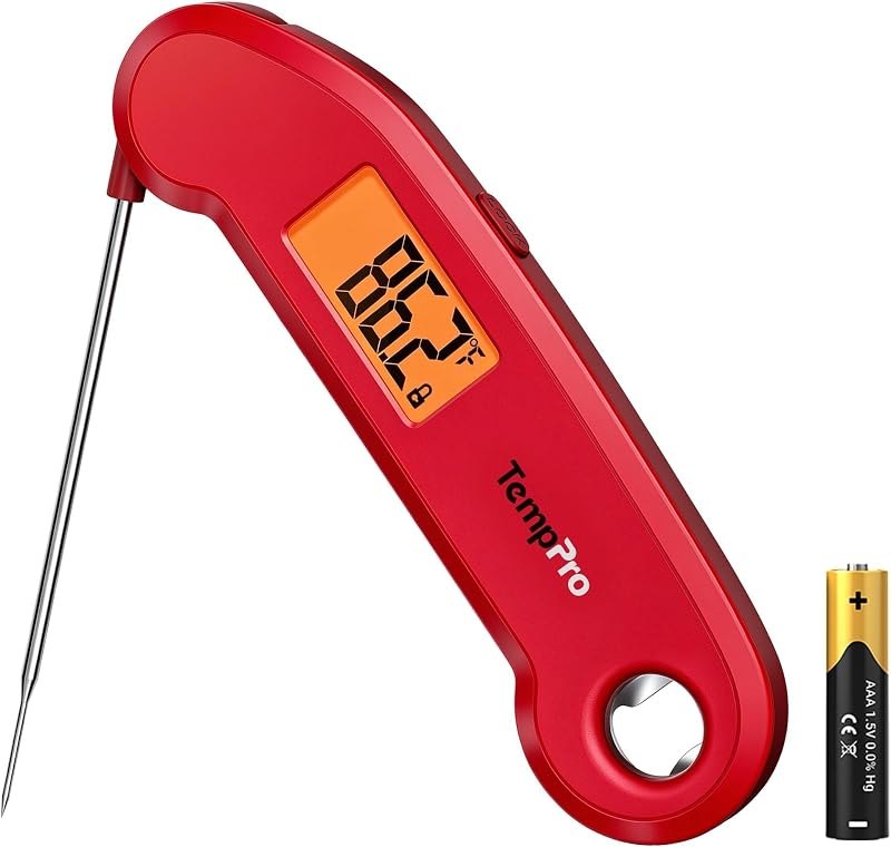TempPro TempX3 0.1 Sec Instant Read Meat Thermometer for Cooking & Grilling — instant read thermometer for instant