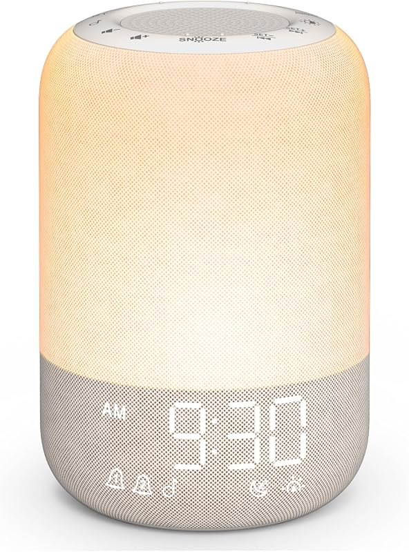 JBER Sunrise Alarm Clock, Wake Up Light with 2 Alarms, White Noise Machine — Sunrise Alarm Clocks for sunrise alarm