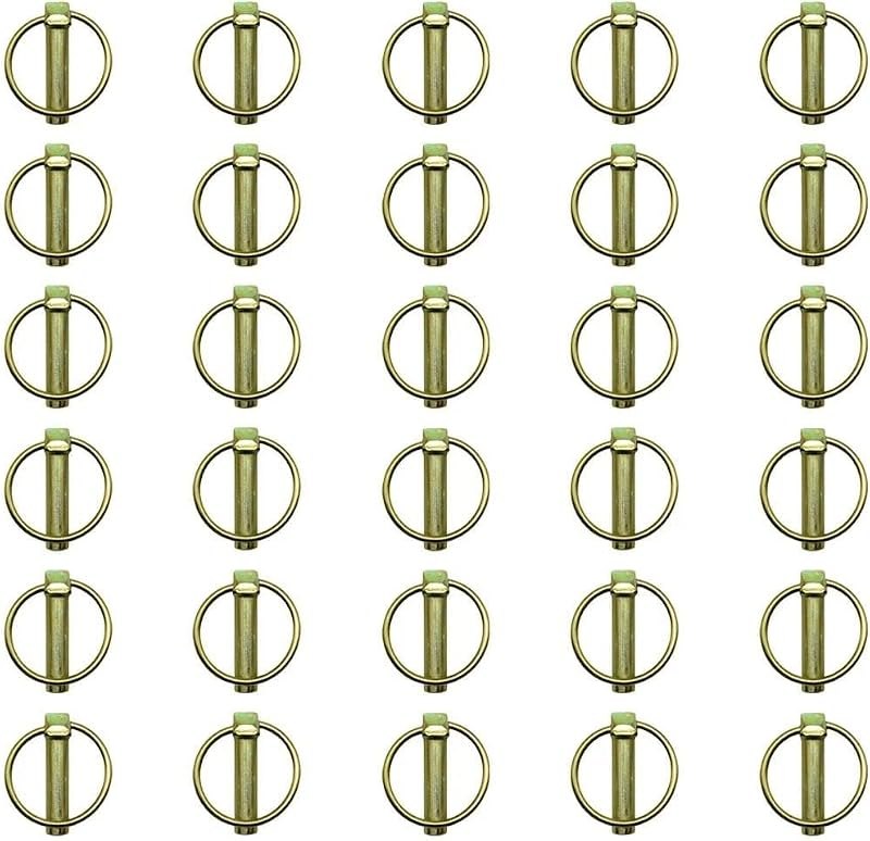 for Set of (30)- Farm Tractor Implement Lynch Pin Clip 7/16" x 1-1/2" PN07 — farm implement pin for farm implement pin