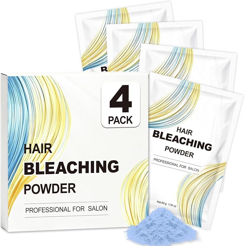 Hair Bleach Powder 200g/7.04oz, Up to 8 Levels Lift Hair Lightener — root lift powder for root lift powder