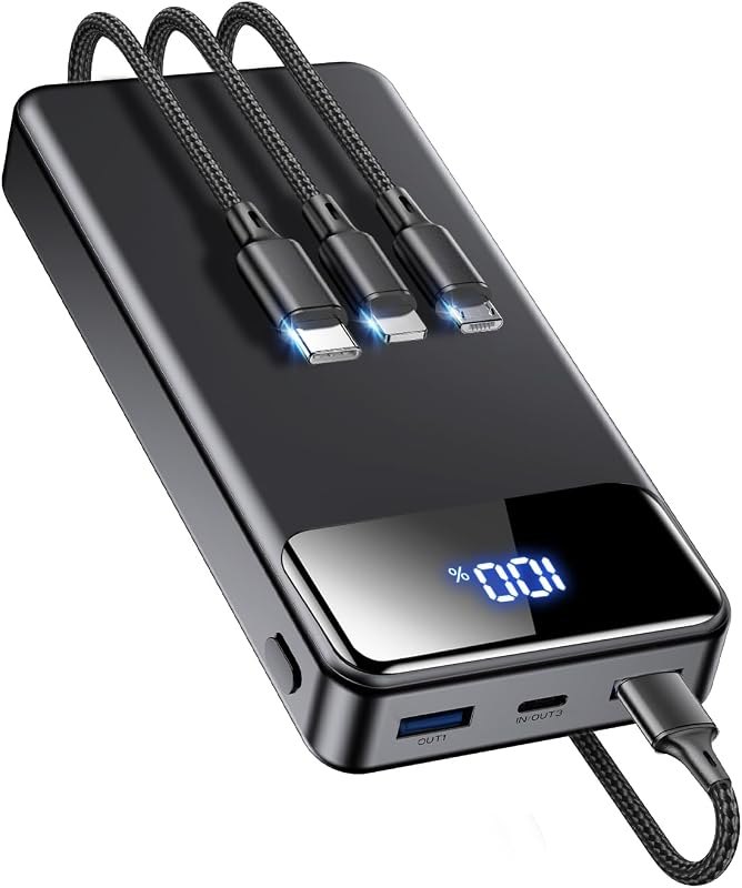 Portable Charger Power Bank 60000mAh, 22.5W PD Fast-Charge Battery Pack — best rugged outdoor power bank for rugged