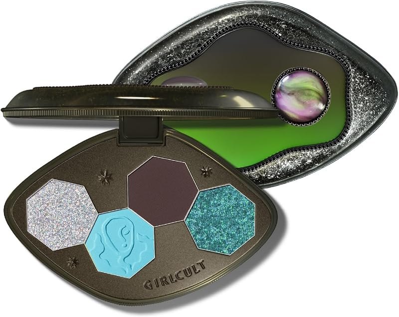 GIRLCULT 4-Color Eyeshadow Palette, Blue Purple Smoky Eye Makeup — makeup shimmer eyeshadow for makeup shimmer eyeshadow