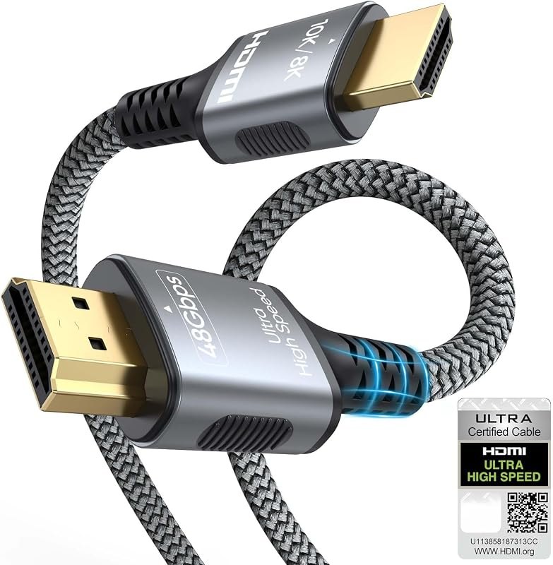HDMI ARC/eARC Cable 10FT,Certified HDMI 2.1 Cable for Soundbar to TV — soundbars sonos arc for soundbars sonos arc