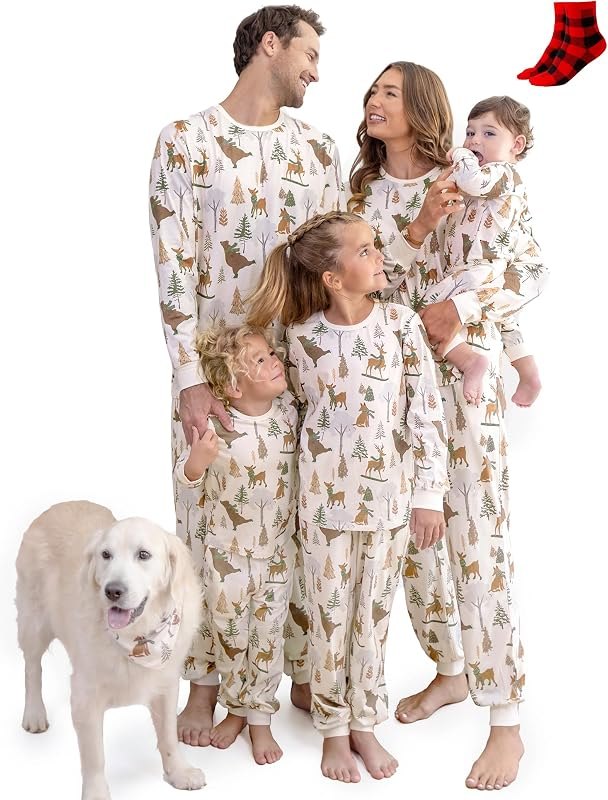 Family Christmas Pajamas Matching Sets : Holiday Sleepwear Xmas PJS — couples matching pajamas for couples matching