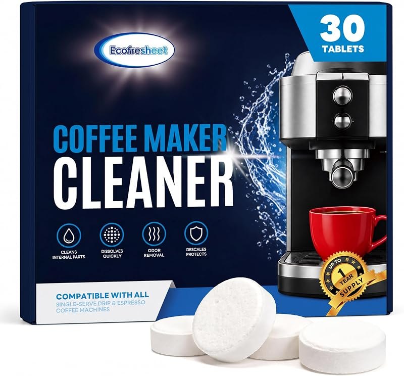 Coffee Maker Cleaner Tablets, 30 Count for Deep Descaling & Better Coffee — ice maker cleaning tablets for ice maker