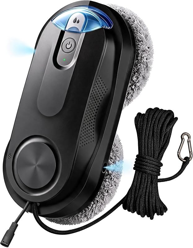 Window Cleaning Robot, Updated Window Cleaner Machine for Inside/Outside Glass, automatic Robocleanwith Triple Safety