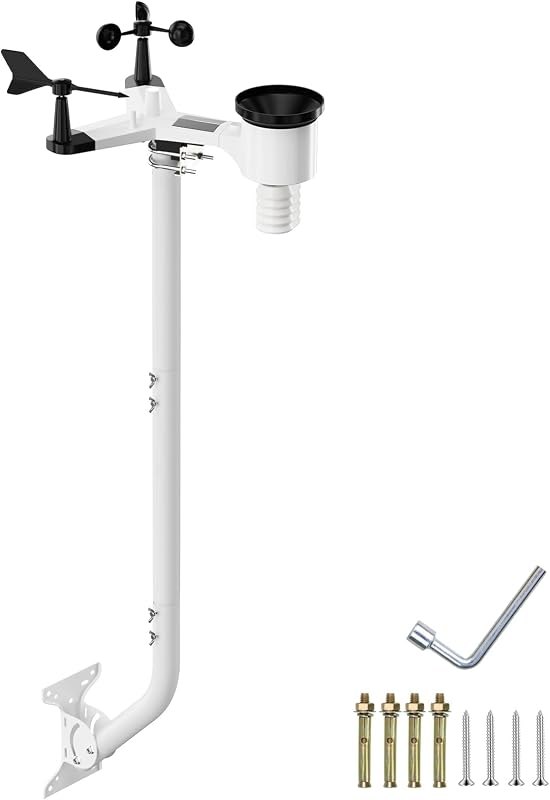 Weather Station Antenna Mounting Pole for Ambient WS-1965,2000,2902,5000 — window mount weather station for window