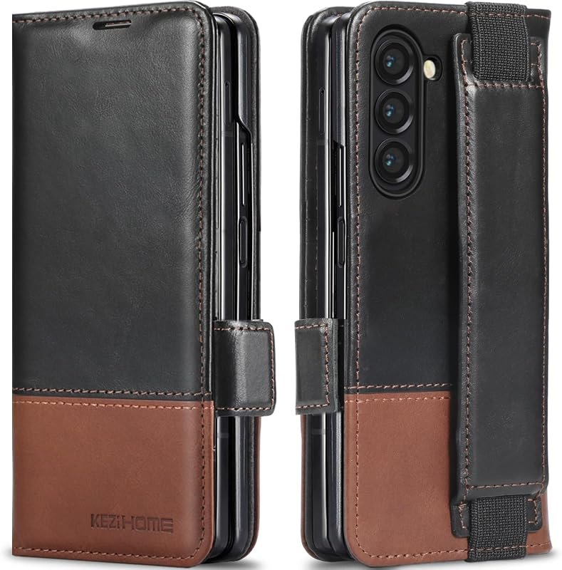 KEZiHOME Genuine Leather Wallet Case for Samsung Galaxy Z fold 8 Ultra — Z Fold 8 Ultra folio case for fold ultra