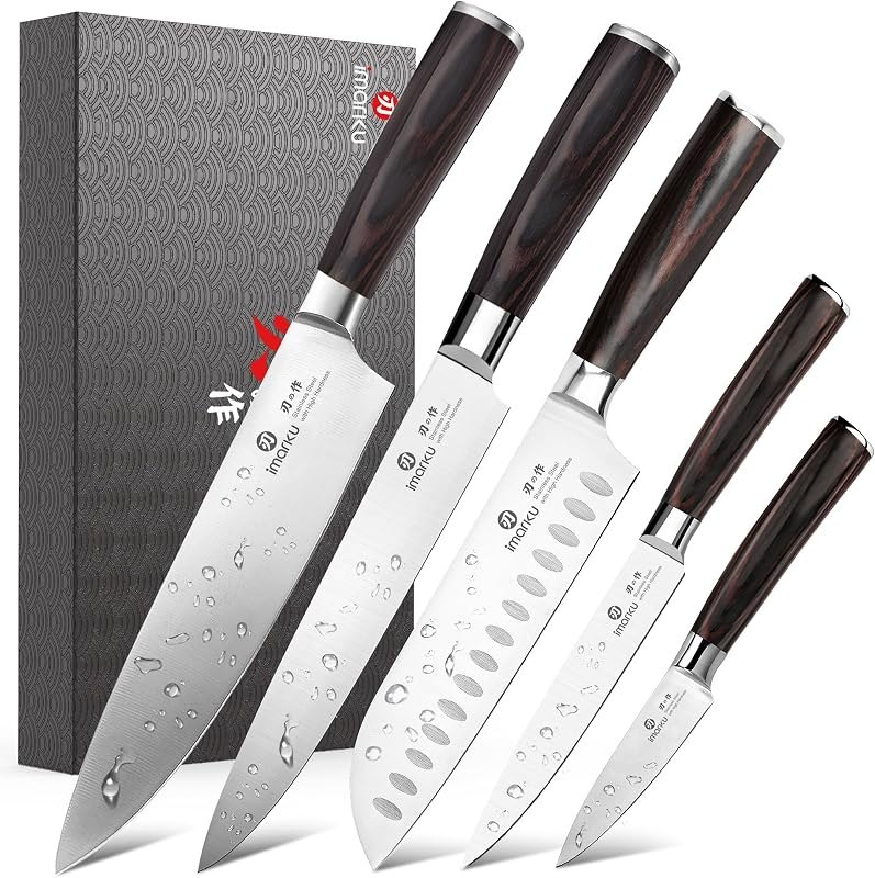 imarku 5PCS Kitchen Knife Set - Japanese High Carbon Stainless Steel Knives — kitchen chef knife for kitchen chef knife