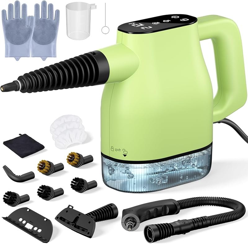 Handheld Steam Cleaner for Home, Multi-Purpose Steamer for Cleaning with 17PCS Accessories, Fast Heating Portable