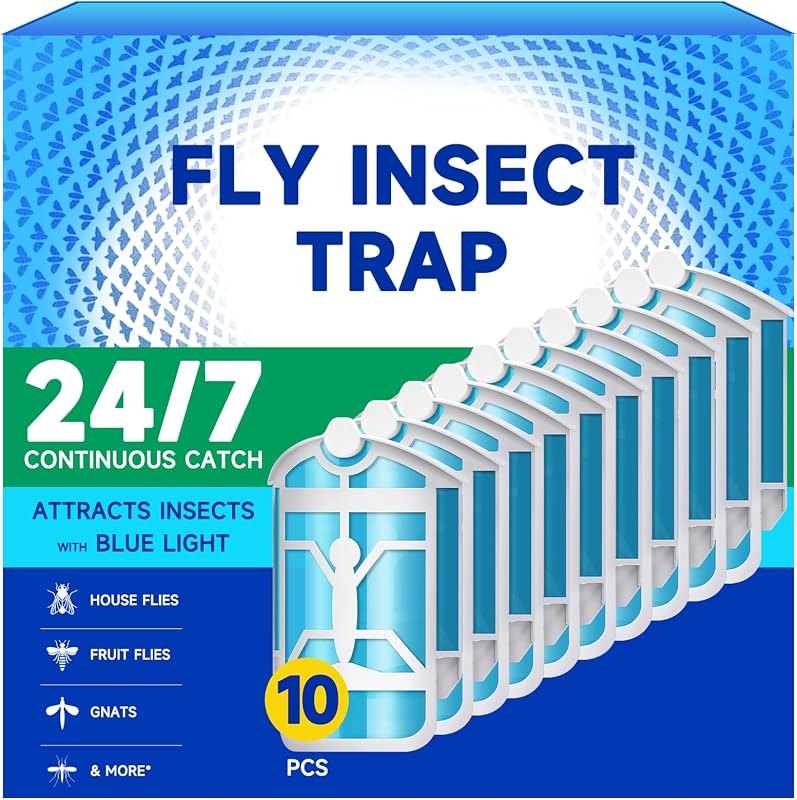 10 Pack Flying Insect Trap Refill Cartridges, Compatible with M364 M364A and Max Flying Insect Traps,Catch Gnats