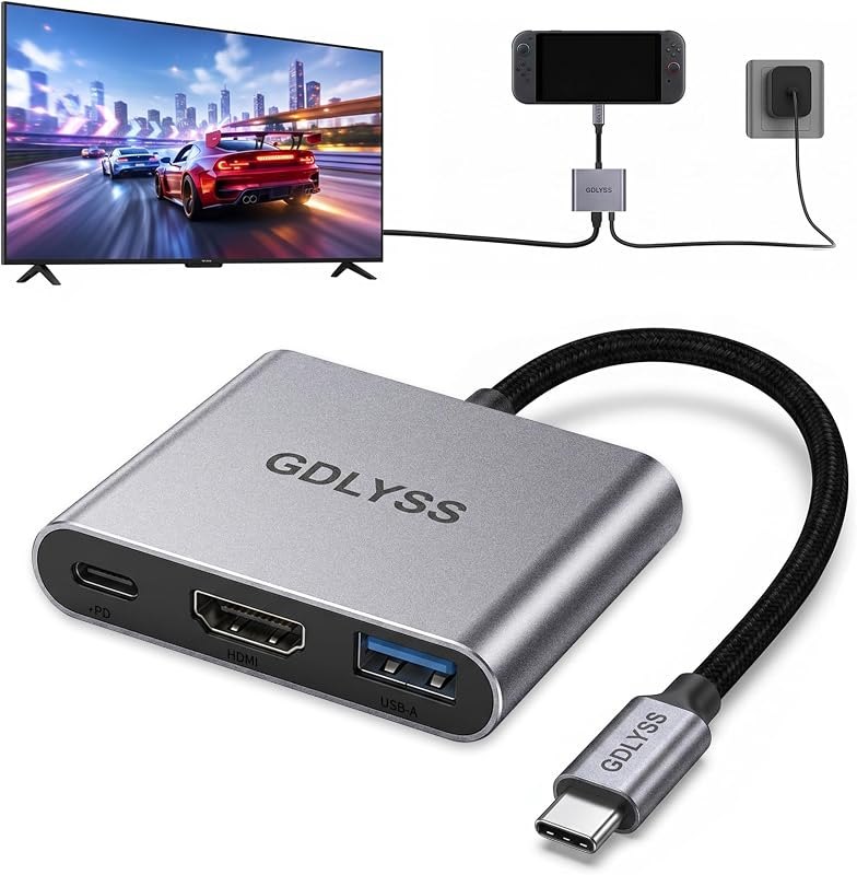 Switch 2 Dock, Portable USB-C Docking Station with 4K 60Hz — USB-C docking station 4K for usb docking station