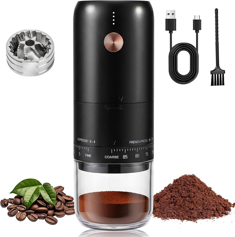 Portable Ultra High Speed Electric Burr Coffee Bean Grinder — burr grinder for home coffee maker