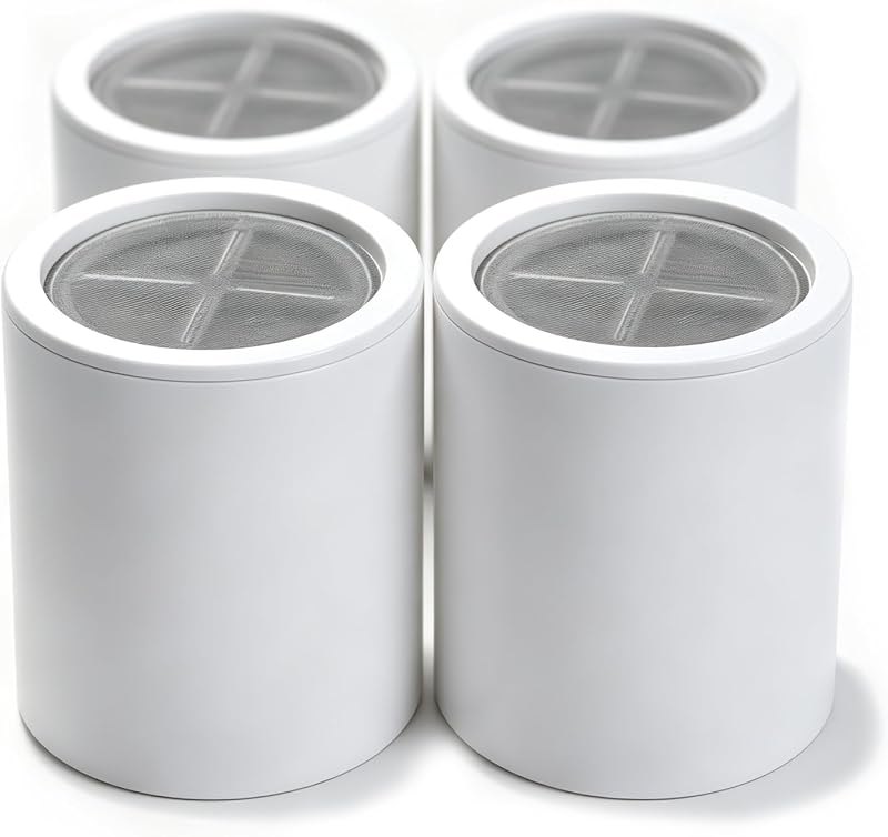 Shower Filter Cartridge Compatible with Eskiin Showerhead, 4 Pack — hard water shower filter for hard water shower