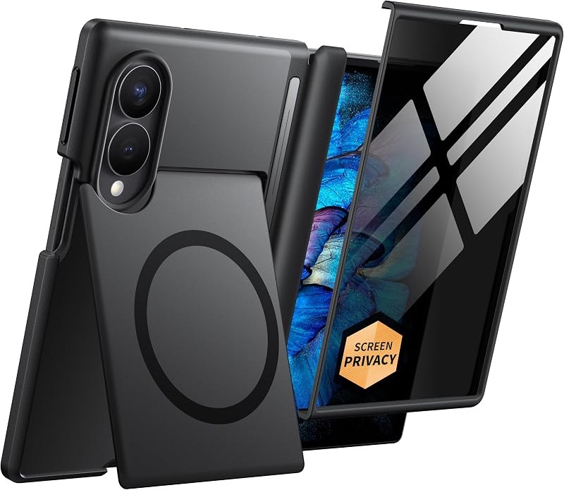 BERFY for Samsung Galaxy Z Fold 8 Case, Compatible with MagSafe, Black — Galaxy Z Fold 8 hinge protector for galaxy