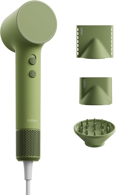 Laifen Air Pro High Speed Hair Dryer with Diffuser, Blow Dryer,Jungle Green — Ionic hair dryer for ionic hair dryer