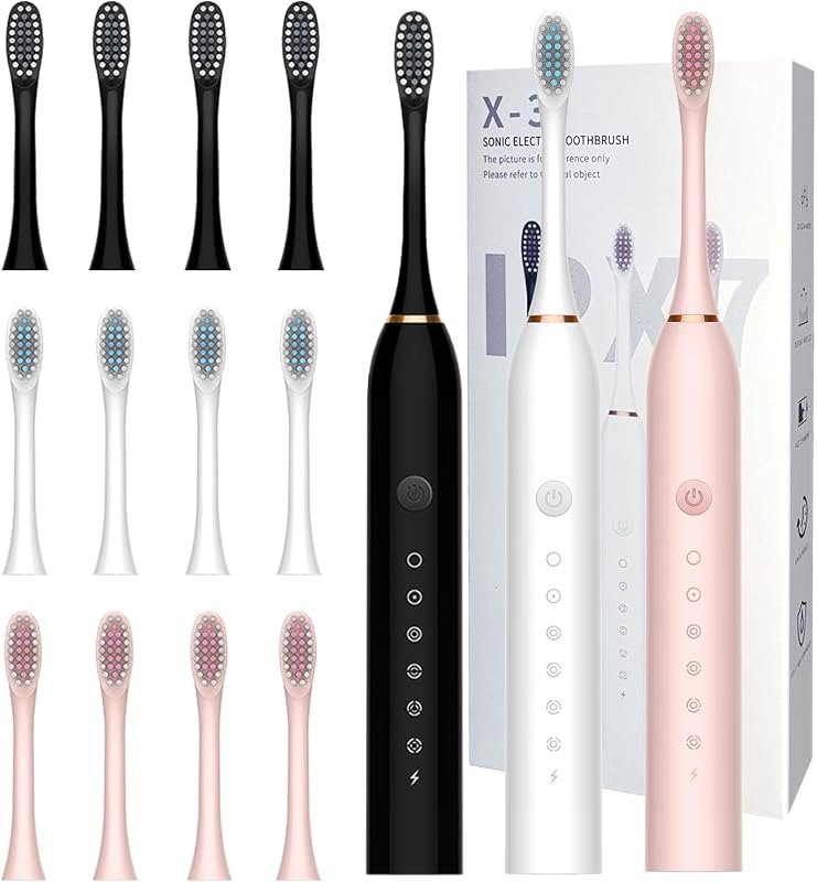 3 Pack Electric Toothbrush 6 Mode Electric Toothbrushes for Travel Business — travel electric toothbrush for travel