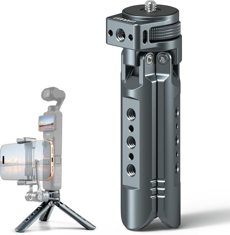 Tripod compatible with the DJI Osmo Pocket 3/4 and Insta360 Luna Ultra — lightweight travel tripod for lightweight