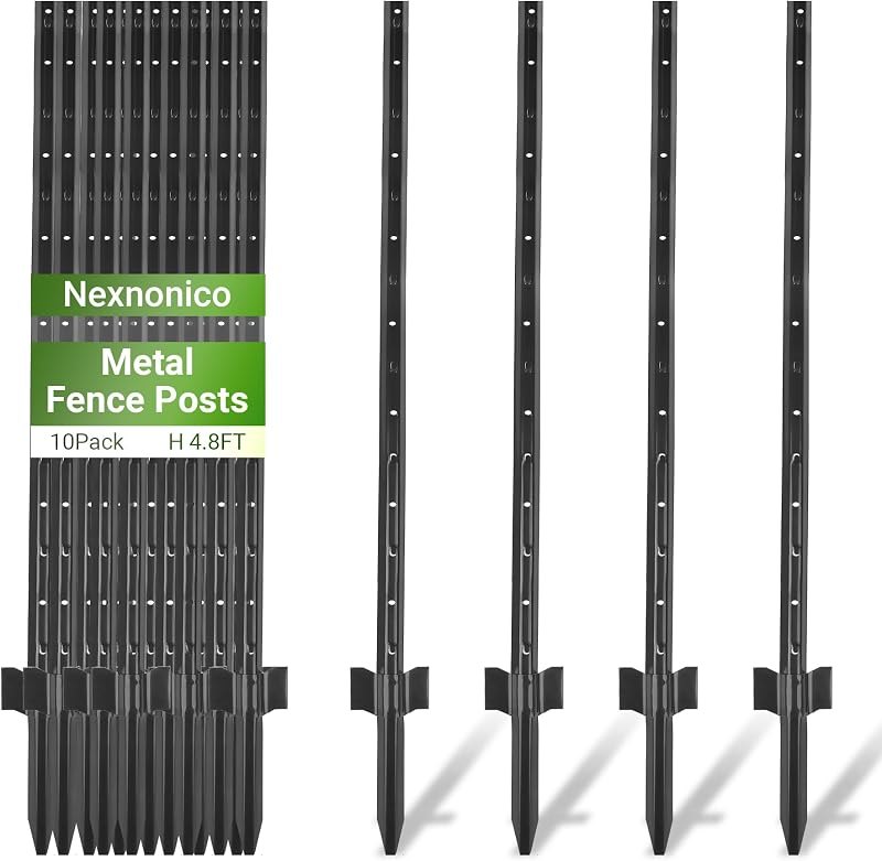 20 PCS Fence Posts 4FT, No Dig T-Posts for Wire Fencing — t post 6 foot for post foot