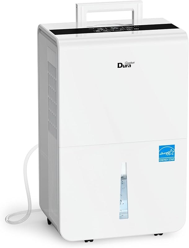 DuraComfort 129 Pints Max Dehumidifier with Pump & WiFi, 50 Pint DOE Dehumidifier for Basement, 16.4 Ft Pump Drain