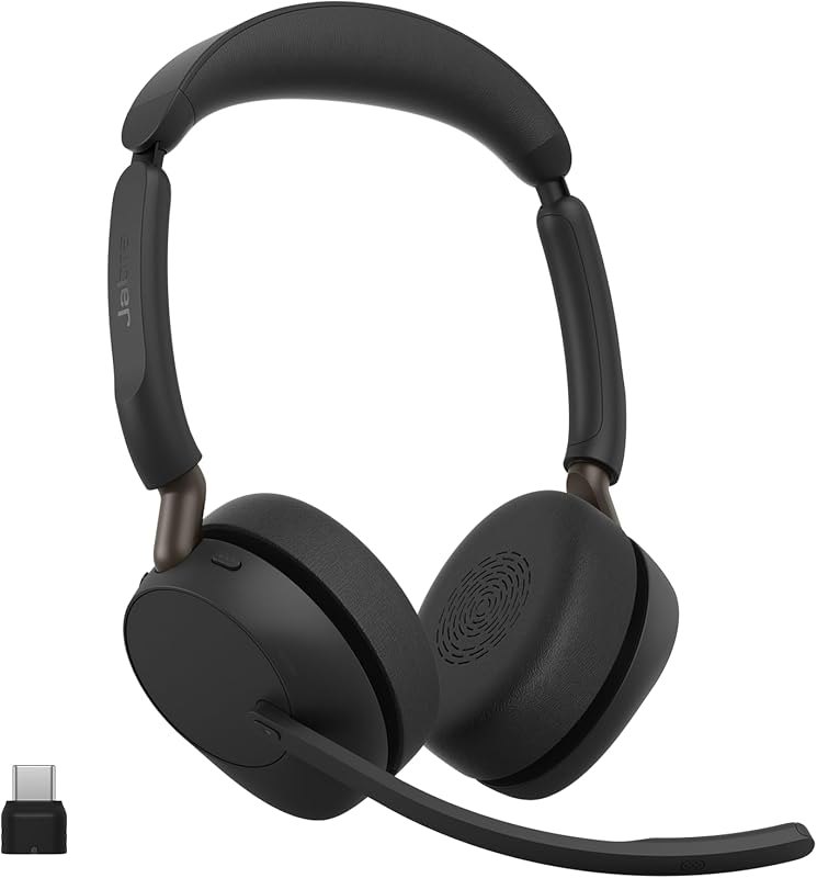 Evolve3 65 Dual-Ear Wireless Bluetooth Headset with Mic, UC, USB-C — Jabra Evolve2 40 headset for jabra evolve2 headset