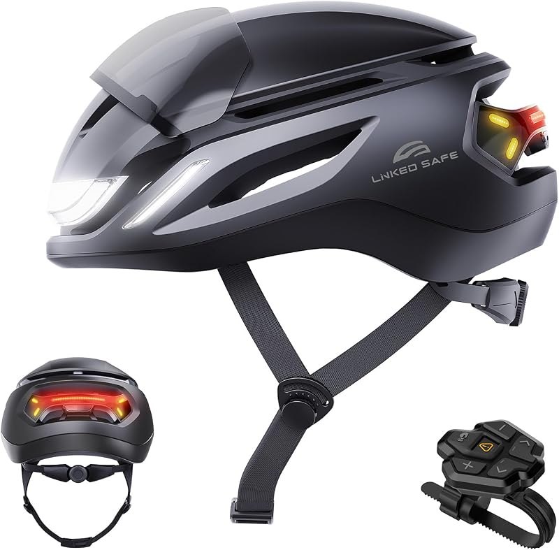 Smart E-Bike Helmet 360˚ Visibility Lights with Turn Signals — bicycle helmet for bicycle helmet