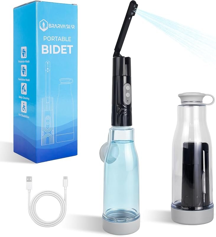 Portable Travel Bidet - 500mAh Electric Handheld Bidet with 400ml Bottle — portable bidet spray for portable bidet spray