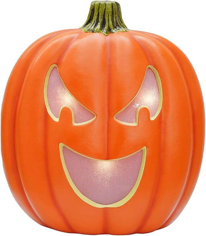 Haunted Hill Farm 1.8-Ft. LED Pumpkin Flatback Halloween Decoration — halloween pumpkin lantern for halloween pumpkin