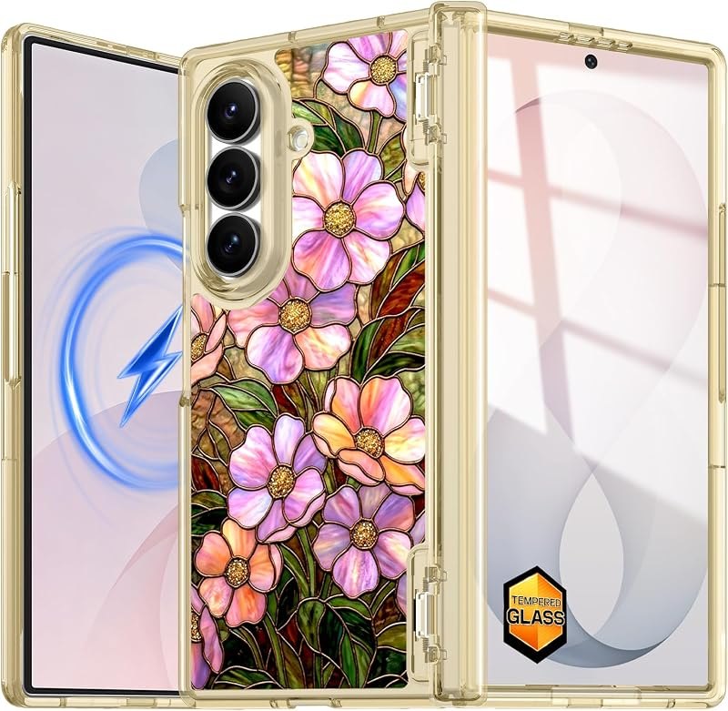 Rancase for Samsung Galaxy Z Fold 8 Ultra Case, Glow in The Dark Design, [Compatible with Magsafe] [Built-in Tempered