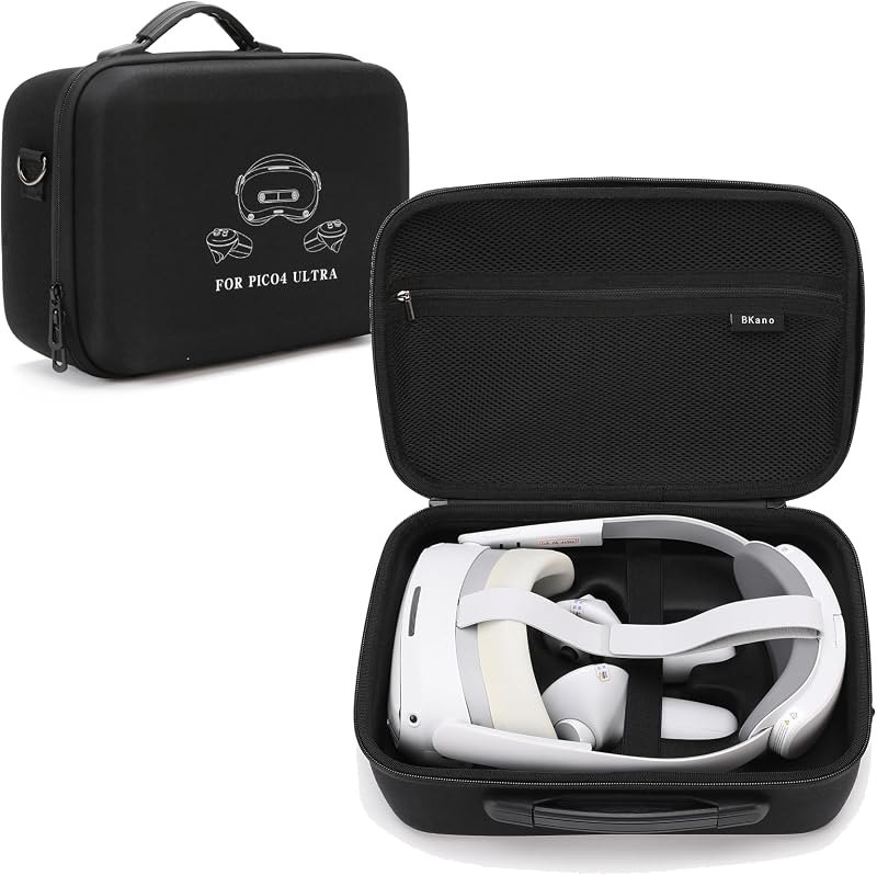 Carrying Case for Pico 4 Ultra, Portable Storage Shoulder Bag Travel Case Hard Shell Protective Cover for Pico4 Ultra