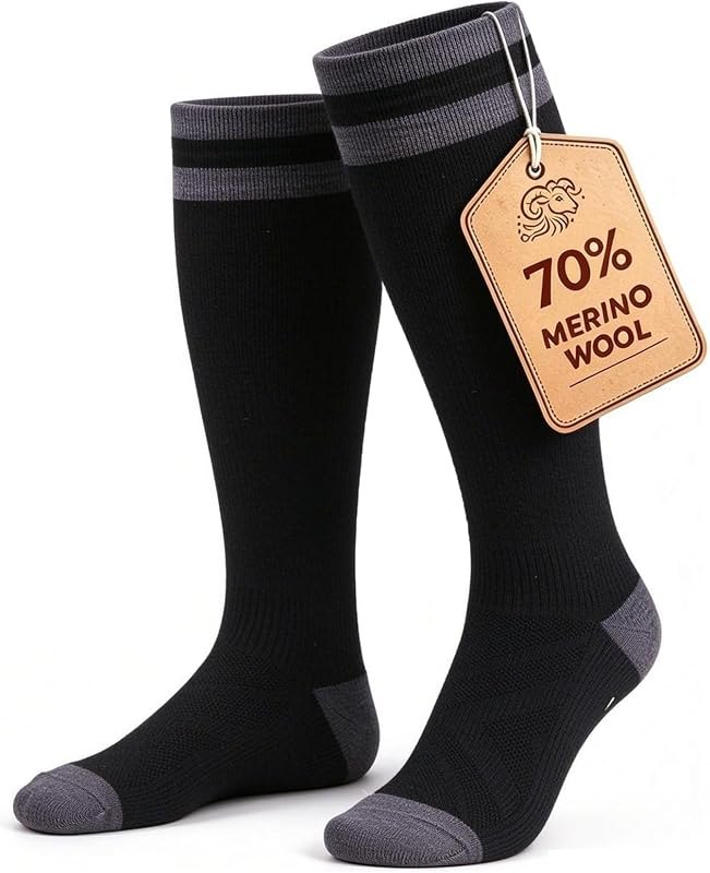 70% Merino Wool Compression Socks 15-20 mmHg For Women Men — graduated compression socks for graduated compression socks