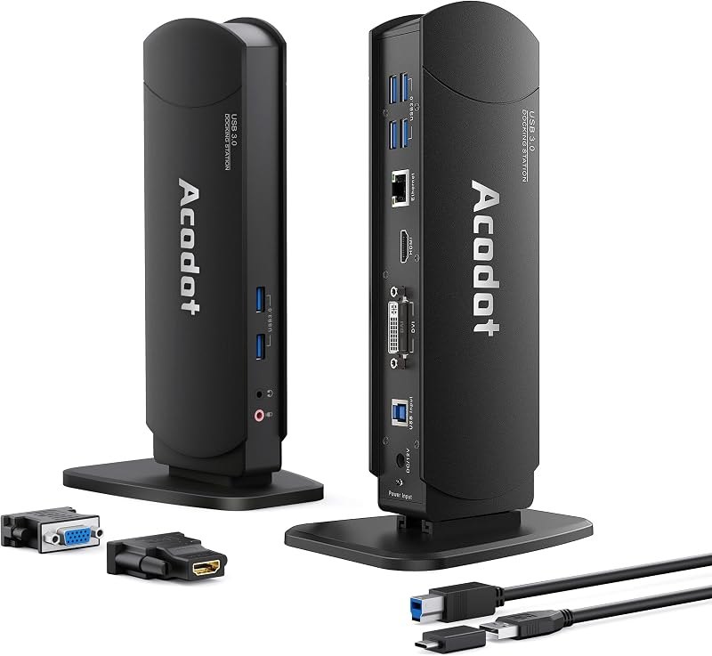 USB 3.0 Docking Station with 6 USB Ports, HDMI, DVI & Ethernet — docking station HDMI for docking station hdmi