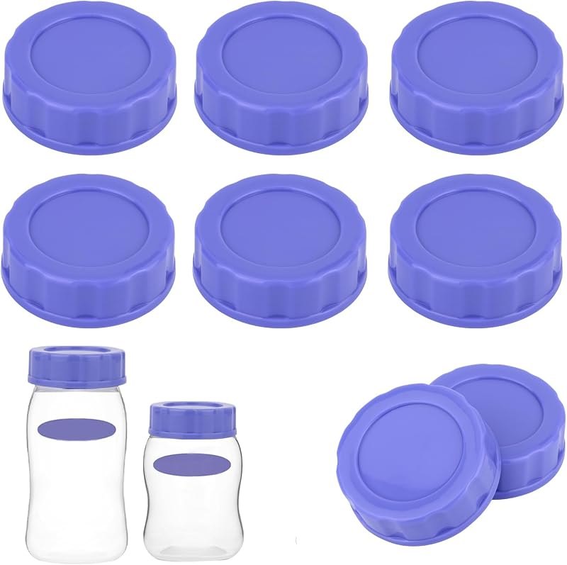 Gosknor 8pcs Baby Bottle Caps for Pigeon & Lansinoh Anti-Colic Baby Bottles