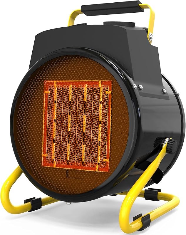Buyplus Outdoor Heaters for Patio, 1500W Portable Garage Heater with Overheat Protection & 3S Fast Heating, Non-Slip