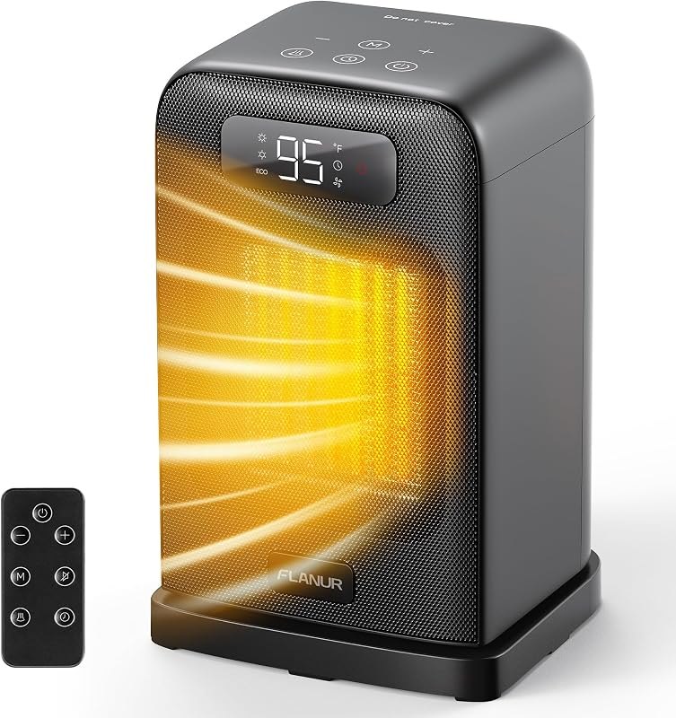 Space Heater, Portable Heaters for Indoor Use with Remote, 4 Modes — vornado compact space heater for vornado compact
