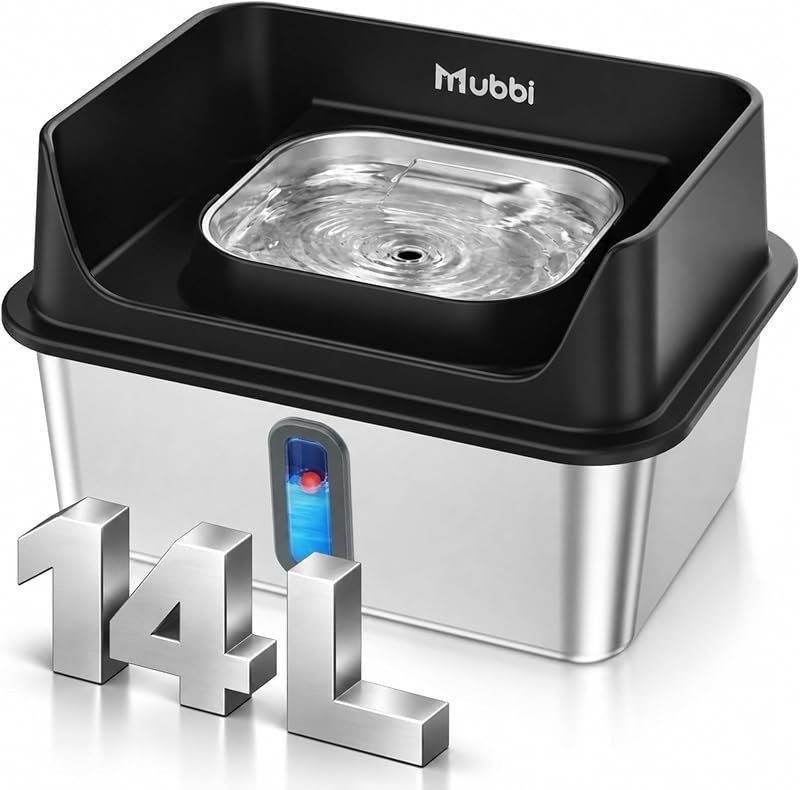 Dog Water Fountain for Large Dogs - 3.7Gal/14L Pet Water Fountain — large cat water fountain for large cat water