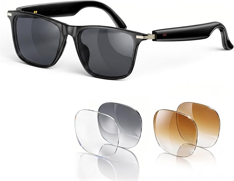 2026 AI Smart Glasses for Men & Women,AI Real-Time Translator,Music Playback & Hands-Free Calls,Intelligent Touch,IP67