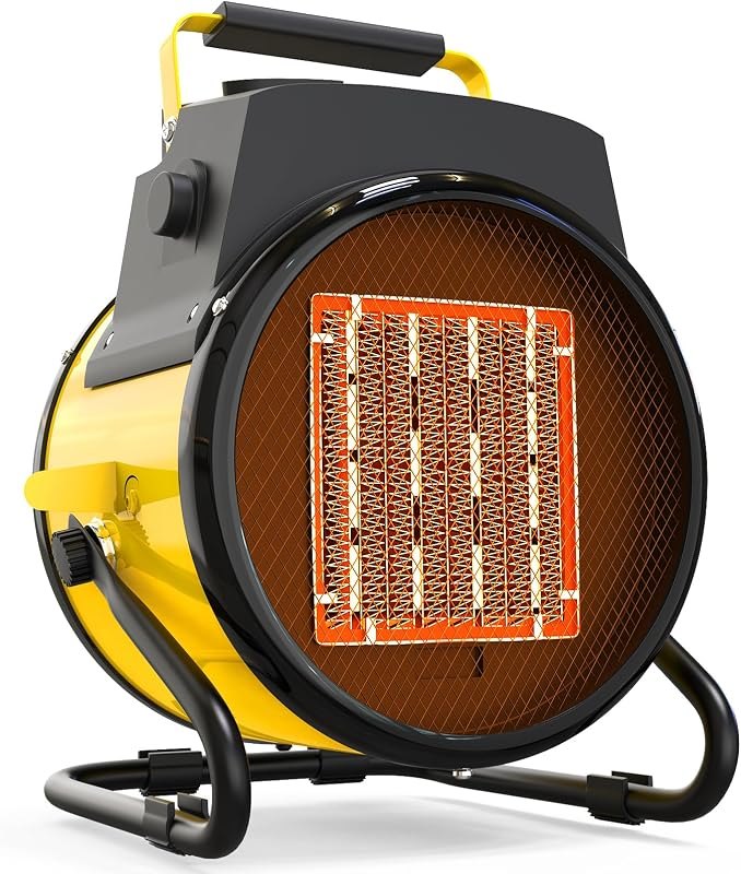 Outdoor Heater for Patio, 1500W Electric Garage Outdoor Heaters with 3 Modes, 3s Fast Heating, with Overheat