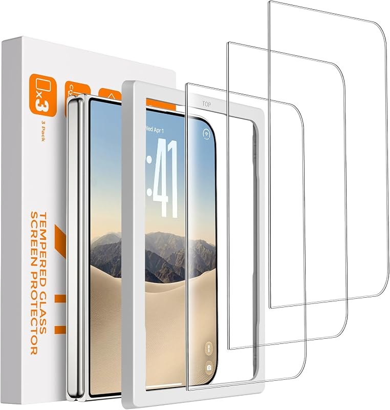 Mkeke 3 Pack Screen Protector for iPhone Duo 9H+ Tempered Glass — best apple iphone duo screen protect for apple